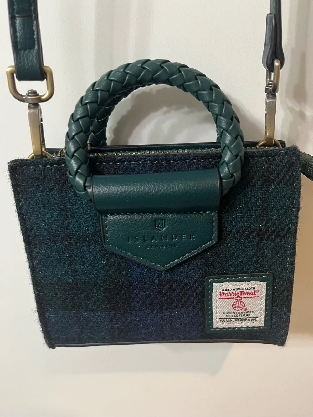 Islander mini Arran tote, black watch plaid - Picture 3 of 14